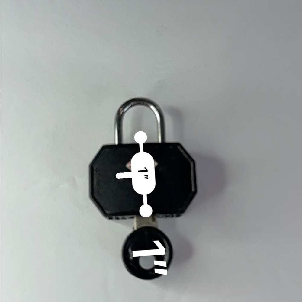 TSA 007 Travel Luggage Lock Compact Black Security Padlock 🔒 - Picture 4 of 12